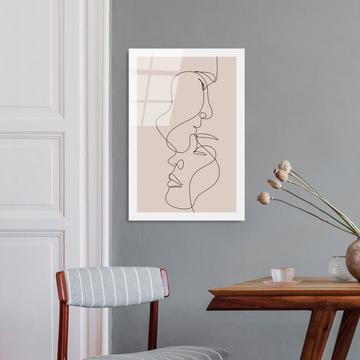 Wallity Cuadro Decorativo de Vidrio Templado Multicolor 30 x 45 cm
